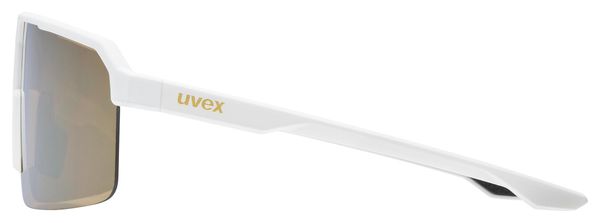 Uvex Ramp Bril Wit/Goud Spiegel