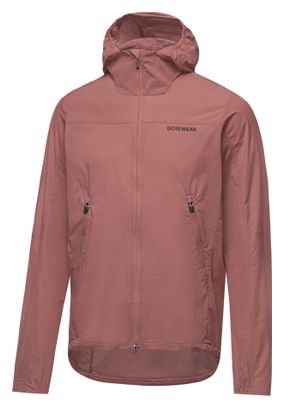 Giacca antivento Gore Wear Fernflow rosa da uomo