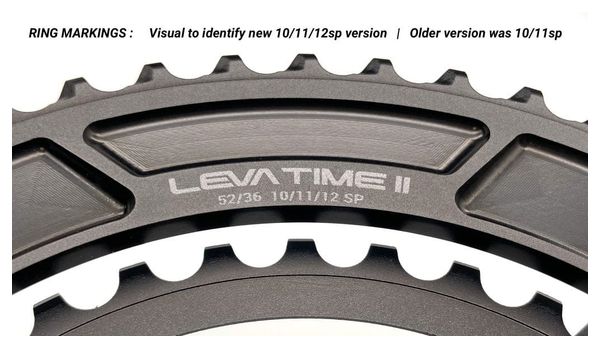 Praxis Levatime II X-Kit 10-11V Starring Chainrings Black