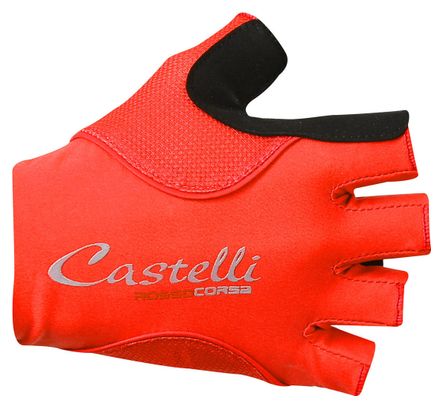 Castelli Rosso Corsa Pave Women Short Gloves Red