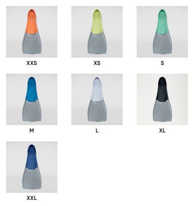 Speedo Long Blade Fin Multicolor Fins (Size 36/37) - Refurbished Product