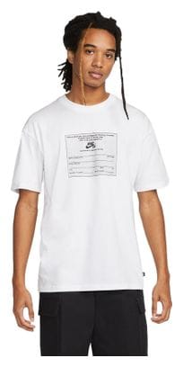 T-shirt manches courtes Nike SB Skate Blanc