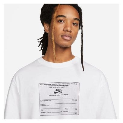T-shirt manches courtes Nike SB Skate Blanc