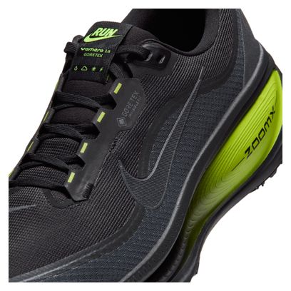 Nike Vomero 18 GTX Running Shoes, Black/Green, Men's