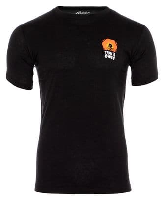 Rubb'r Take it Easy Kurzarm T-Shirt Schwarz