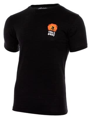 Rubb'r Take it Easy Kurzarm T-Shirt Schwarz