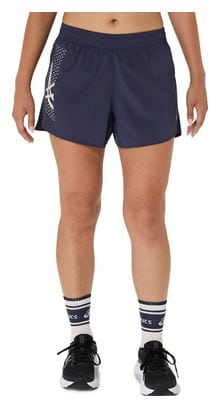 Asics Icon 4in Shorts Blau Damen