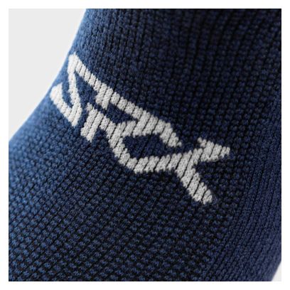 Chaussettes vélo avec laine mérinos Cyclisme Homme et Femme SRX Arctic Bleu