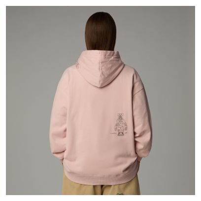 Sweat à Capuche Unisexe Oversize The North Face Mountain Cleanup Rose