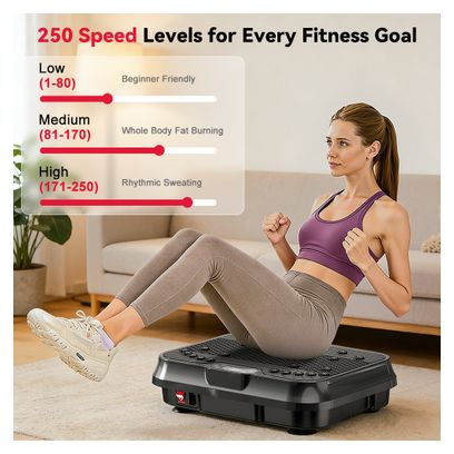 Plateforme vibrante Complete Fitness F Noir