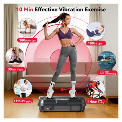 Plateforme vibrante Complete Fitness F Noir