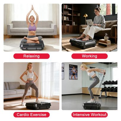 Plateforme vibrante Complete Fitness F Noir