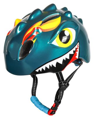 Casque De Vélo Pour Enfants - Vert - Dino XS 46/51cm