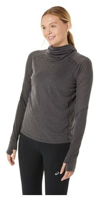 Asics Metarun Camiseta térmica de invierno <strong>con capucha </strong> Negra Mujer