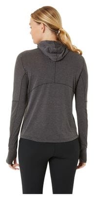 Asics Metarun Camiseta térmica de invierno <strong>con capucha </strong> Negra Mujer