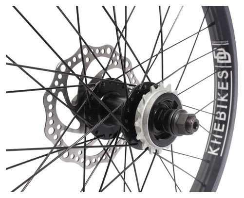 Roue arrière BMX KHE Black Jack DISC 20 pouces 14 mm