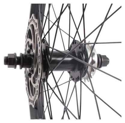 Roue arrière BMX KHE Black Jack DISC 20 pouces 14 mm