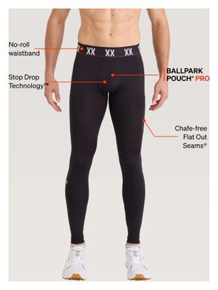 Saxx Men's Black Multi-Sport Long Tights