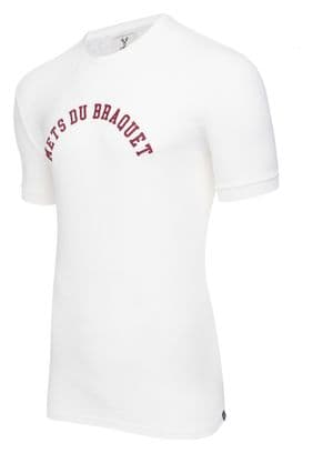 Camiseta LeBram Mets du Braquet Marshmallow manga corta blanca