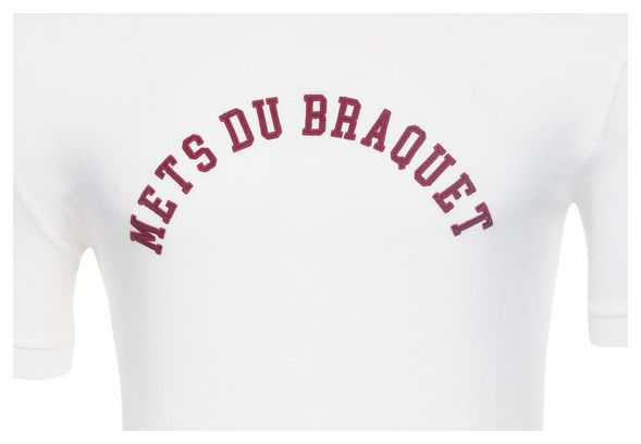 T-Shirt Manches Courtes LeBram Mets du Braquet Marshmallow Blanc