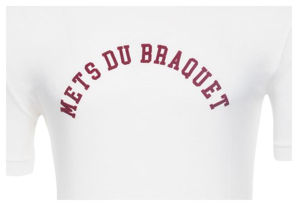Camiseta LeBram Mets du Braquet Marshmallow manga corta blanca