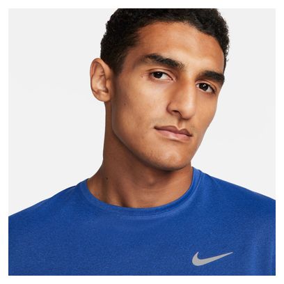 Heren Nike UV Miler Jersey met korte mouwen Blauw