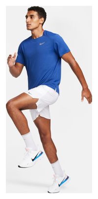 Heren Nike UV Miler Jersey met korte mouwen Blauw