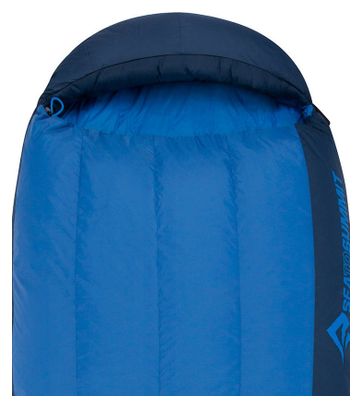 Sea To Summit Trek TkI Daunenschlafsack Blau Langer linker Reißverschluss