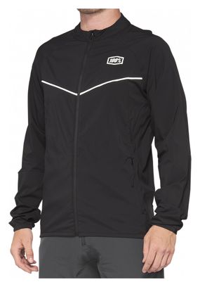 Corridor 100% Stretch Windbreaker Jacket Black