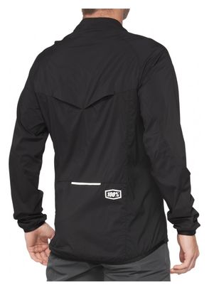 Corridor 100% Stretch Windbreaker Jacket Black