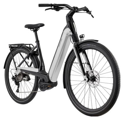 Cannondale Mavaro Neo 5 Bicicleta eléctrica urbana Shimano Deore 10V 500 Wh 700mm Blanco Cachemira Negro