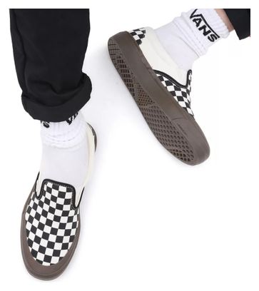 Vans BMX Slip-On Checkerboard Shoes Black / Beige