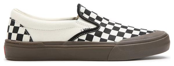 Vans BMX Slip-On Checkerboard Shoes Black / Beige
