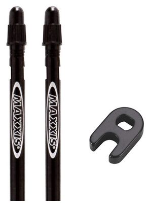 Paar Maxxis ventielen (MVS Modular Valve System) Presta Black