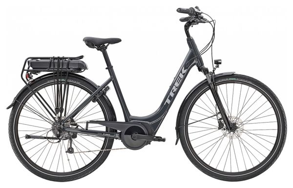 Vélo de Ville Électrique Trek VVerve+ 1 Lowstep Shimano Altus 8V 300 Wh Noir 2022