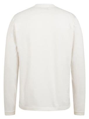 T-Shirt Manches Longues Rapha Logo Blanc/Noir