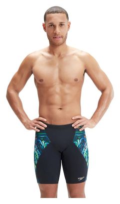 Speedo Jammer Eco+ Placement digital V-CUT swimsuit Black/Blue