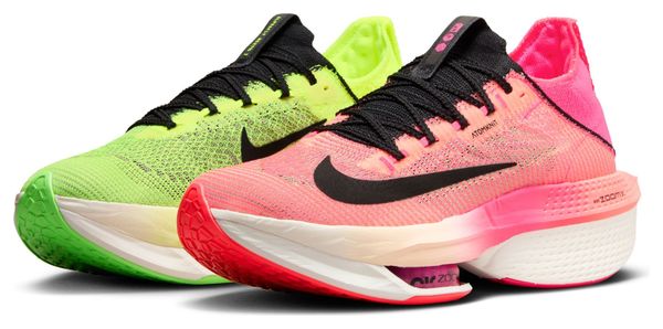 Nike Air Zoom Alphafly Next% 2 Hakone Yellow Pink Running Shoes