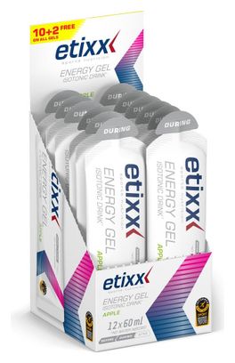 Etixx Gel énergétique Isotonic Drink Pomme 12x60ml