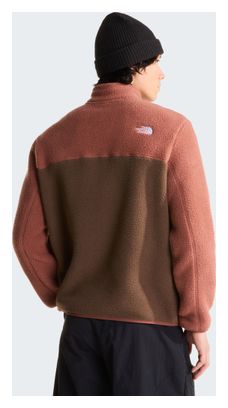 Polaire The North Face Yumiori 1/4 Zip Marron Homme