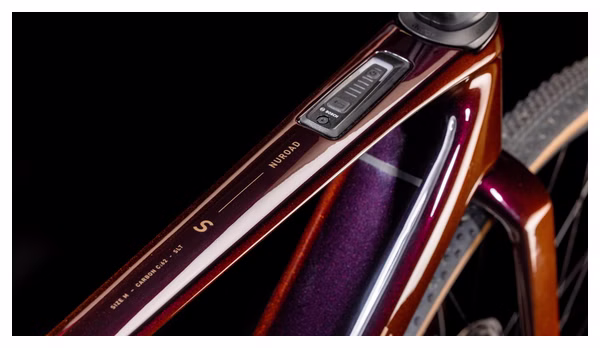 Cube Nuroad Hybrid C:62 SLT 400X Bicicleta Eléctrica de Gravel Sram Force eTap AXS/Sram XX SL Eagle AXS 12S 400 Wh 700 mm Solareclipse Violeta Naranja 2025