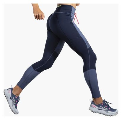 Brooks High Point Blue Women's Long Tights