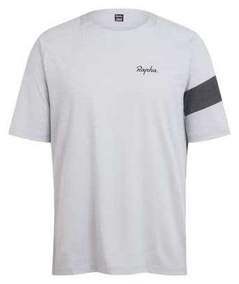 Rapha Trail Technisches MTB T-Shirt Grau/Schwarz