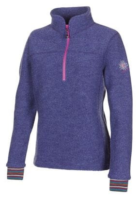 Pull en laine Ivanhoe pour femme Dina Demi-Zip Violet Haze-Violet