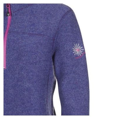 Pull en laine Ivanhoe pour femme Dina Demi-Zip Violet Haze-Violet