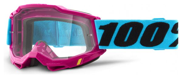 100% ACCURI 2 mask | Blue Black Lefleur | Clear glasses