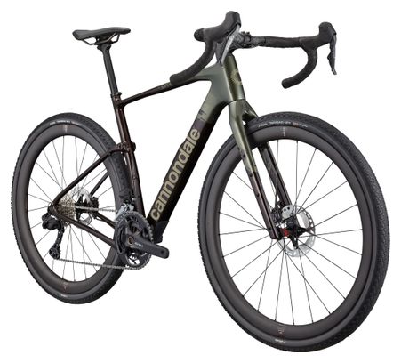 Bicicletta da ghiaia Cannondale Topstone Carbon LTD Shimano GRX Di2 12V 700 mm Marrone/Verde