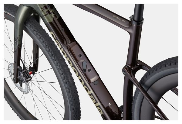 Bicicletta da ghiaia Cannondale Topstone Carbon LTD Shimano GRX Di2 12V 700 mm Marrone/Verde