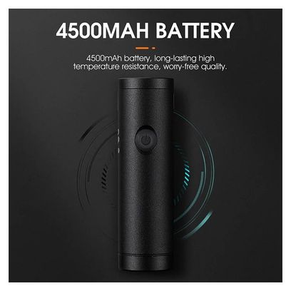 Lampe avant de vélo LED super lumineuse rechargeable  torche - Noir