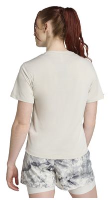 Camiseta de manga corta adidas Performance Own the Run, Blanco/Rosa, Mujer